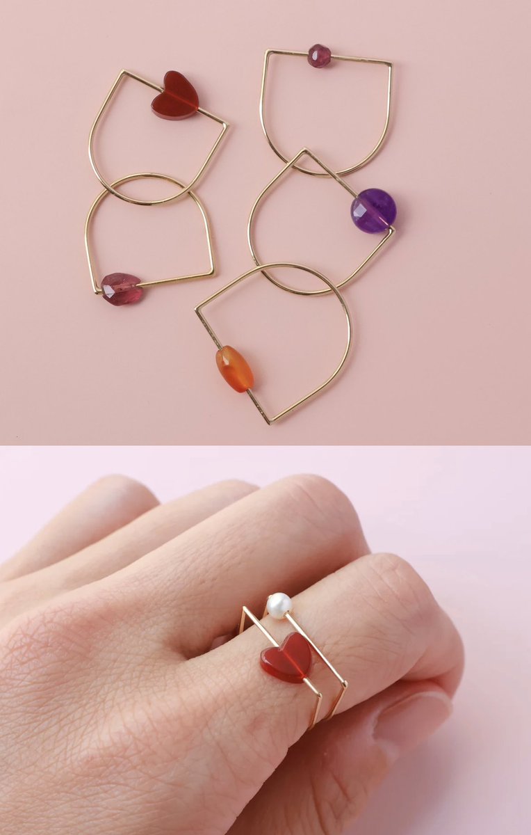 mmmの代名詞「D ring」💍 アルファベットのD型で 石が動くちょっと