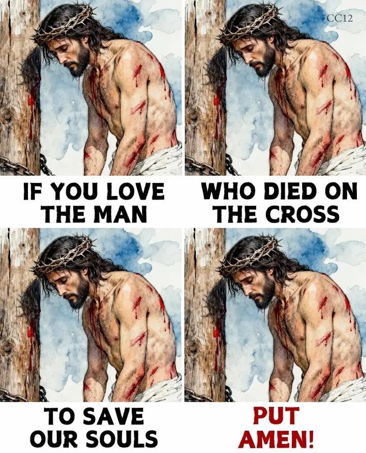 JimCav_'s tweet photo. If you believe Jesus Christ is your Lord and Savior, say “Amen.” https://t.co/QN0LinGNtZ