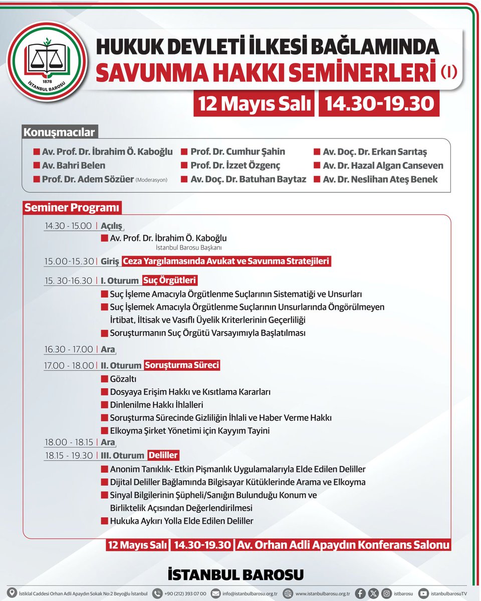 İstanbul Barosu tweet media