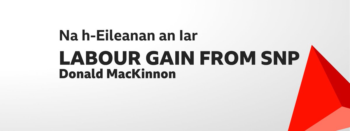 BBCScotlandNews's tweet photo. RESULT | LABOUR GAIN Na h-Eileanan an Iar https://t.co/49QQBDqpRH https://t.co/pCp3YwCK2l