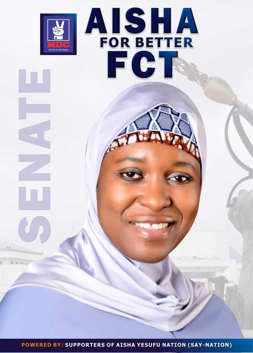 SAY_NATION's tweet photo. AISHA IS OK✅
FCT IS OK✅
NIGERIA IS OK✅

#AishaForBetterFCT✌️ https://t.co/W7PBN2YfKW