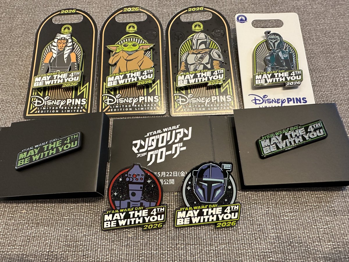 忙しくて画像アップしてなかったけど今年のMay the 4thピンバッジは