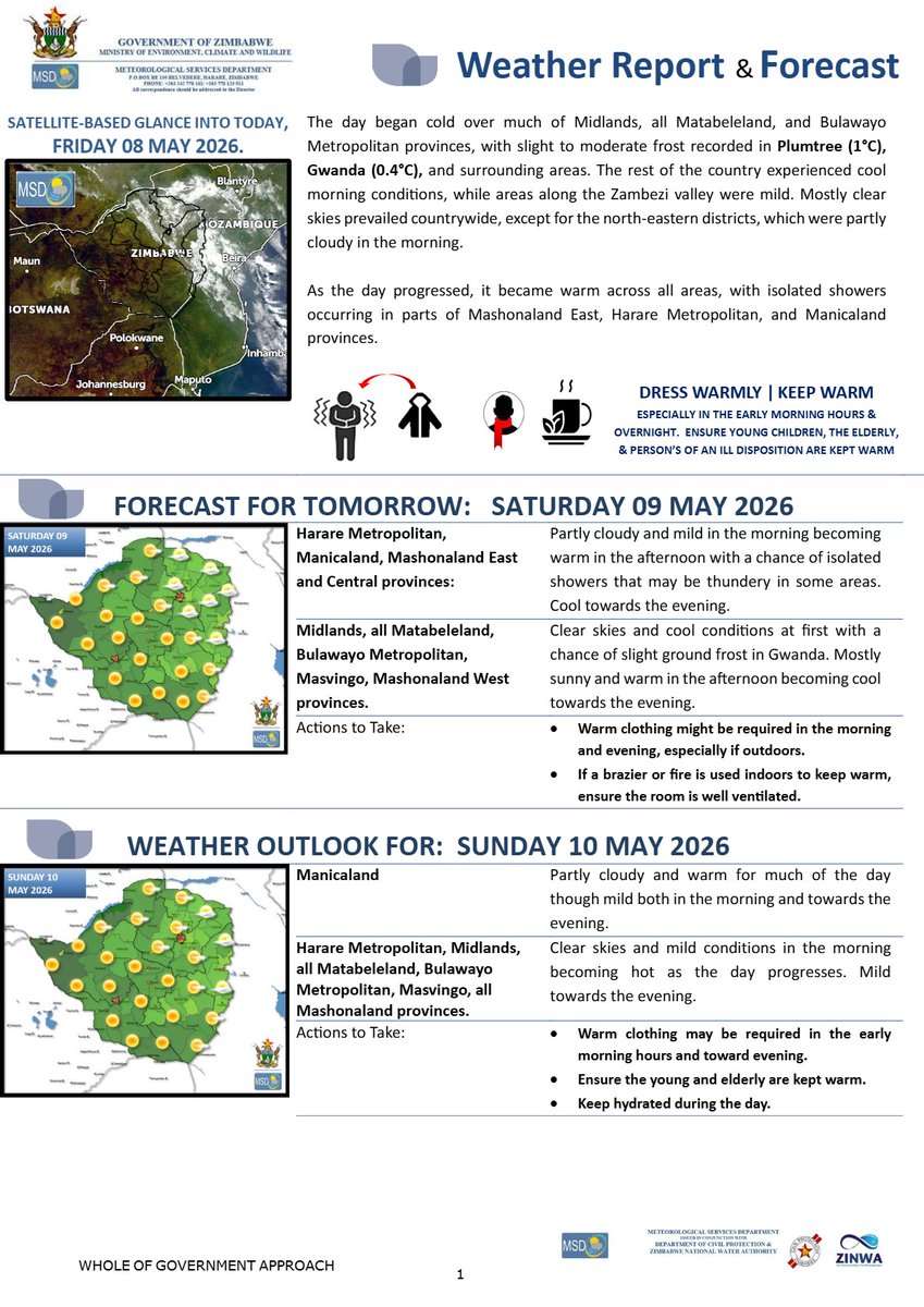 Meteorological Services Department of Zimbabwe tweet media