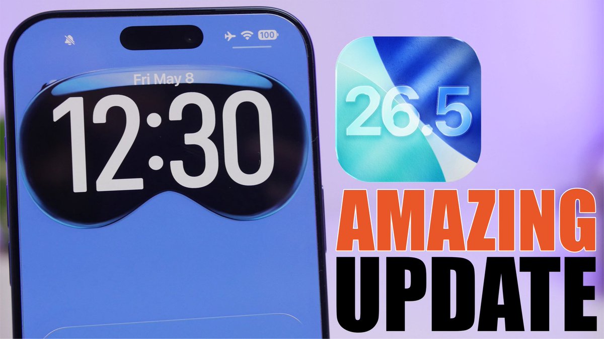 _ireviews_'s tweet photo. iOS 26.5 - 5 Cool NEW Things Your iPhone CAN DO !

https://t.co/P5if2CdWHS https://t.co/2ZBfA6FXZ4