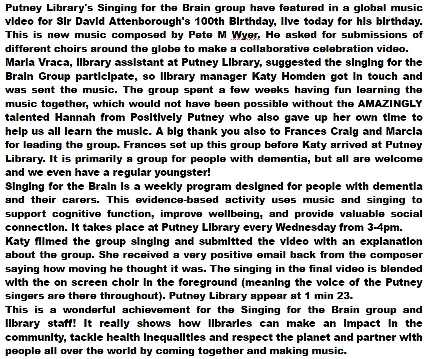 Wandsworth Libraries tweet media