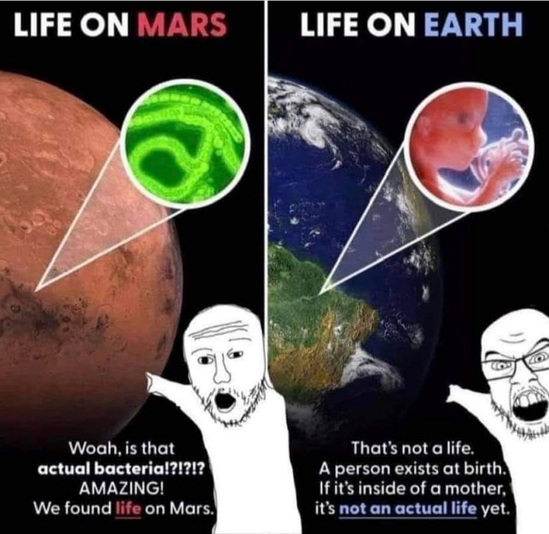 LifeNewsHQ's tweet photo. Some people believe in UFOs and life on other planets.

But they don't believe an unborn baby is a human being. https://t.co/0AsORBU4s9
