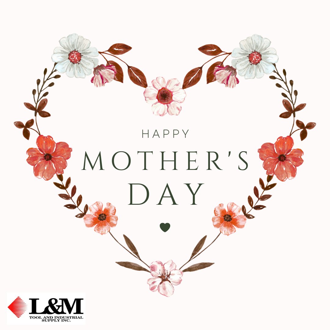 l_mtoolsupply's tweet photo. Some of the strongest people we know answer to “Mom.” 💐

Thank you for the care, support, and hard work you bring every day. Happy Mother’s Day weekend from all of us at L&amp;M Tool! https://t.co/iPQ7gIwwTh