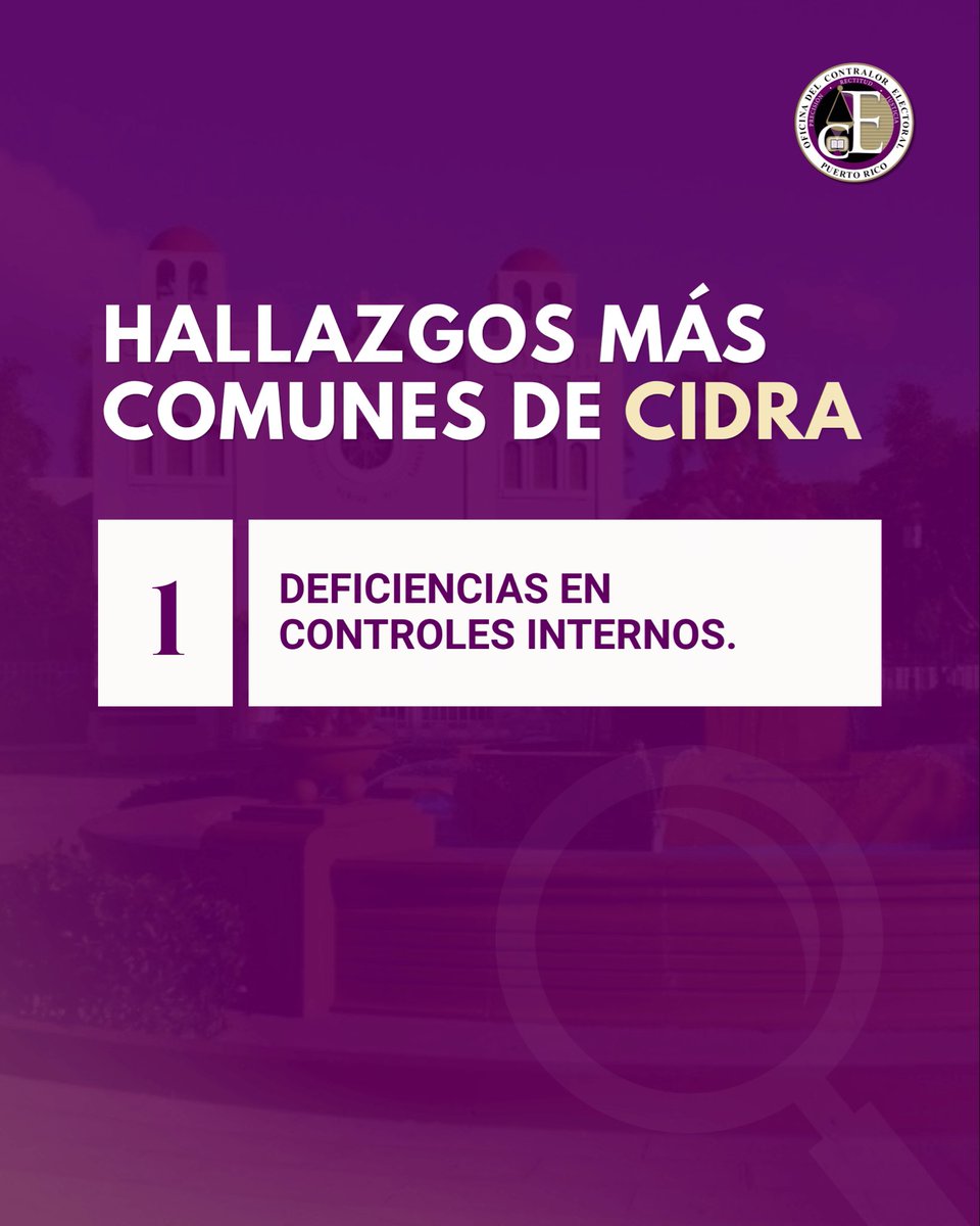 OCEPR's tweet photo. [Elecciones 2024] Ya están disponibles en nuestra página web los informes de auditoría de los candidatos a la alcaldía de los siguientes municipios: Cidra y Naguabo.

Acceda 🔍, infórmese 💡y comparta 🔁.

📲https://t.co/ASYaZIq28o

#ocepr #contralorelectoral #auditorias https://t.co/DK1AwqX0aE