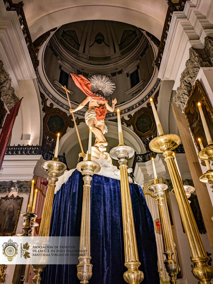 Capirotes_Mad's tweet photo. #ViaLucis | La Venerada Imagen de Jesús Resucitado del Templo de la Merced se encuentra lista para su procesión de Vía Lucis.

No te pierdas nuestra transmisión en vivo a partir de las 18:45 Hrs.

#capirotesYmadrileñas #ProcesionesGT https://t.co/yXDSq294HA