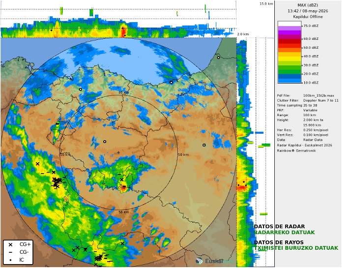 Euskalmet's tweet photo. #AbisuHoria #ekaitza
⛈ Arabako Errioxara sartu den ekaitzak txingorra utzi dezake.
⛈ La tormenta que ha entrado a la Rioja Alavesa podría dejar granizo. https://t.co/HdGkFOJMzt