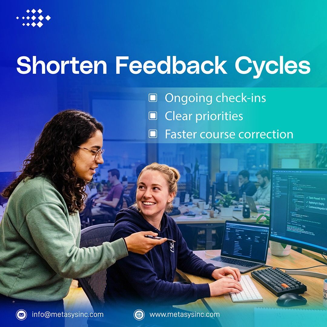 MetasysTech's tweet photo. Annual reviews aren’t enough anymore.

When feedback is infrequent, employees don’t get the guidance they need in time. Regular check-ins help people adjust early, feel valued, and stay engaged.

Ongoing conversations lead to better performance and fewer surprises. https://t.co/obU55mcVoU
