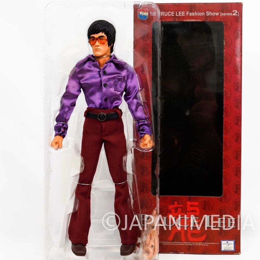 Cool movie figure! Bruce Lee 1/6 Fashion Show figure in purple