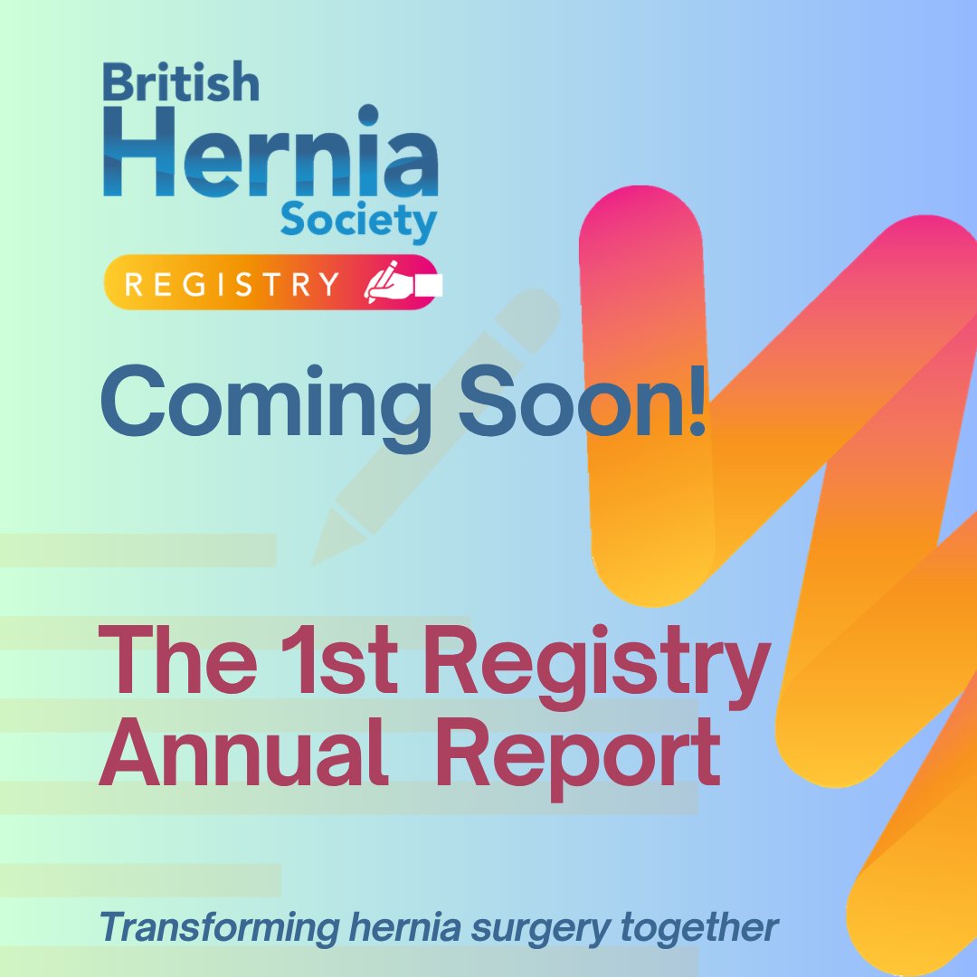 BritishHernia's tweet photo. A national registry helps improve care via benchmarking + outcomes tracking. 
1st Annual Report lands soon!
 
#HerniaSurgery #PatientSafety
@baxter_intl @Cook_Biotech @WLGore @JNJMedTech @Lawmed_Ltd @Medtronic  @TELABioInc @circlehealthgrp @spirehealthcare https://t.co/xTd2tcpGmS