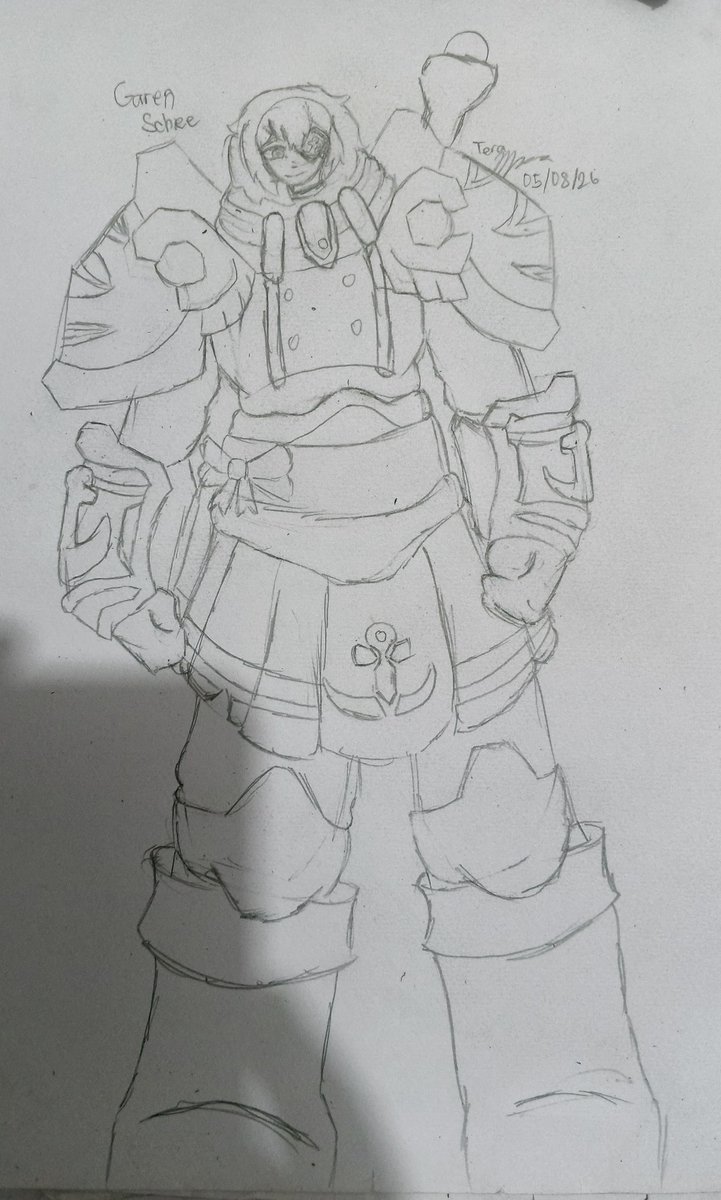 AccountBur85586's tweet photo. Our captain in Garen armor! Some sailor schnee fan art! https://t.co/In1wZoHI98