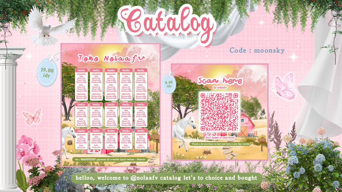 ⋆ 🌷 bantu rt dan retweet yaa 

٠ ─ aku tauu ini kemaleman banget, tapi kalau lewat boleh minta waktunya sebentarr untuk ospekin anak baruku di spess edit pl dan qr deco 🧺 .. kalau ada kesamaan dengan BA lain boleh dm aku yaa 🥺💗   ─  ৎ୭ 💭

#bealanja