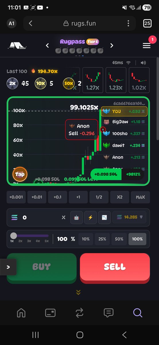 Im so moist. @RugsDotFunX charts have been sending since 1.0 dropped