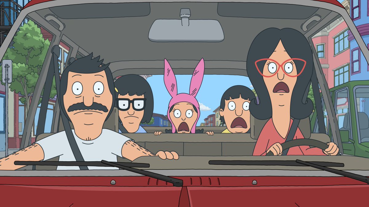 ANIMATIONWorld's tweet photo. Exclusive Clip: #BobsBurgers – Driving Miss Ragey: Nat the limo driver helps Linda with her road rage - the kids and Bob discover the joys and risk in riding a mattress down the stairs; airs Sunday, May 10 on #FOX. https://t.co/ObmMnwBBcL #AnimationDomination #AdultAnimation #Animation #AnimationWorld