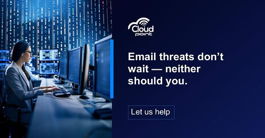 CloudPointBW's tweet photo. Did you know that over 90% of breaches start from a single malicious message?
Your inbox isn’t just communication, it’s the frontline of your business security.
At Cloud Point, we deliver Acronis Advanced Email Security to keep your organization safe from phishing and ransomware. https://t.co/IwvmRMD8FO