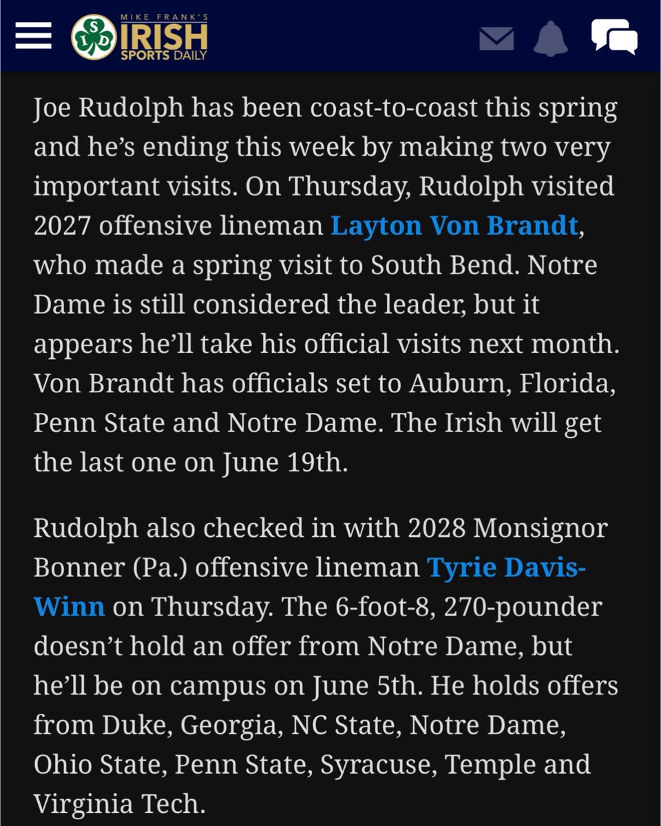Ty Winn 4⭐️ ‘28| OT| 6’8 270lbs tweet media