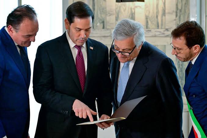niaforg's tweet photo. During a diplomatic visit to Rome today, Italian Foreign Minister Antonio Tajani presented Secretary Rubio with a genealogical document tracing his family’s origins to Casale Monferrato, in the Piedmont region of northern Italy. The research was conducted through municipal and church archives by the Region of Piedmont and the city of Casale Monferrato.

Rubio called it “an incredible experience and one more reason to return soon, visit the region, and connect with the past.”
