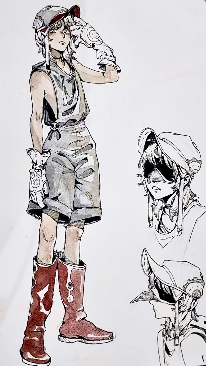 QXwtfVYZ0O14799's tweet photo. 中性よりの少年っていいよね
#アナログイラスト https://t.co/bvdxhzYv5q