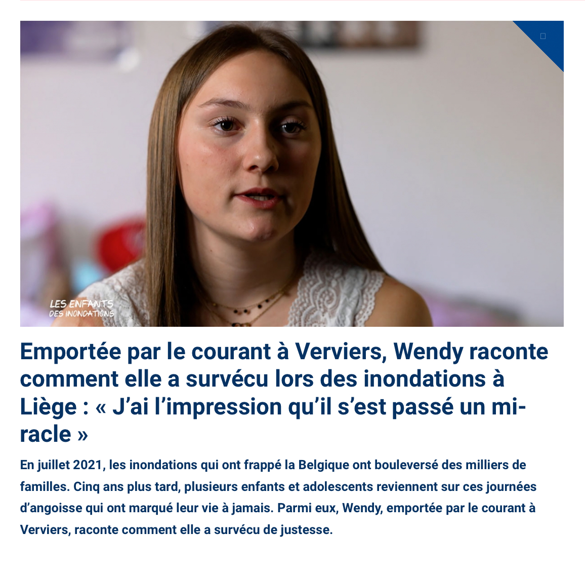 reorens's tweet photo. Inondations - 📺 Ce soir sur RTL-TVI, dans "Les enfants des inondations", 7 jeunes marqués à vie racontent ces journées de 2021 qui ont bouleversé leur adolescence…

➡️https://t.co/vsQD1TC4dR

#inondations #Wallonie #Verviers #Pepinster https://t.co/eAg9cnmyao
