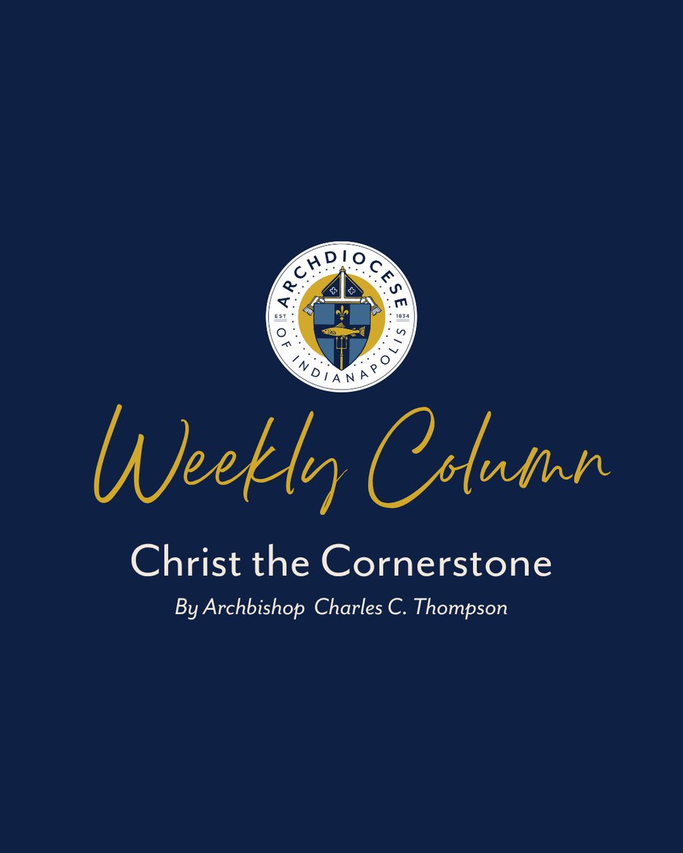 archindy's tweet photo. In his weekly column, Archbishop Charles C. Thompson reflects on Pope Leo XIV’s first year as pope. 🕊️

💬 Where have you seen signs of hope in the Church this past year?

Read more 👉 https://t.co/0lqhe5EKek

#ArchIndy #ChristtheCornerstone https://t.co/fhvod3m2i3