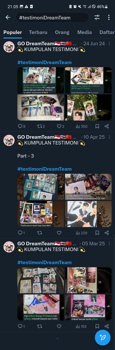 Godreamteam_03's tweet photo. Akunnya udah balik, tapi proof di hastag buat testi, proof barang ga balikk

Apakah emng gitu ya, pdhal itu yang paling penting. Pas dibuka komennya ilang :( https://t.co/v4DUQAEqDc