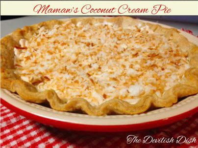 It’s National Coconut Cream Pie Day 🥥🥧 and this version is a true family favorite! From my husband’s “Mamaw” Evelyn! Rich, creamy and full of coconut flavor:

thedevilishdish.blogspot.com/2016/03/mamaws…

#nationalcoconutcreampieday #coconutcreampierecip #familyrecipes #heirloomrecipes