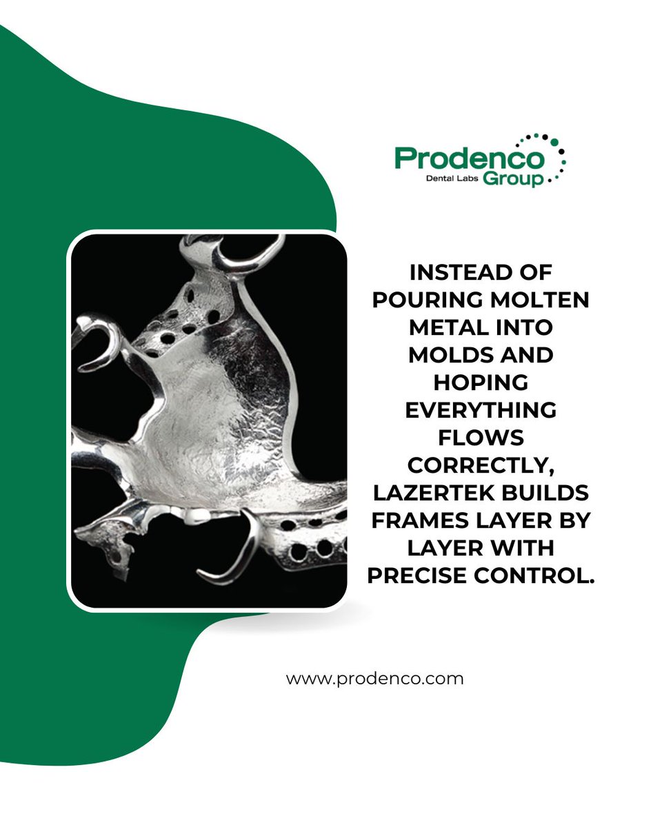 ProdencoI's tweet photo. Instead of pouring molten metal into molds and hoping everything flows correctly, LazerTEK builds frames layer by layer with precise control. 

Sometimes newer technology actually makes things simpler and more reliable.

Learn more: https://t.co/2Tp4ELXZph

#lazertekframes https://t.co/elpbBfwrI5