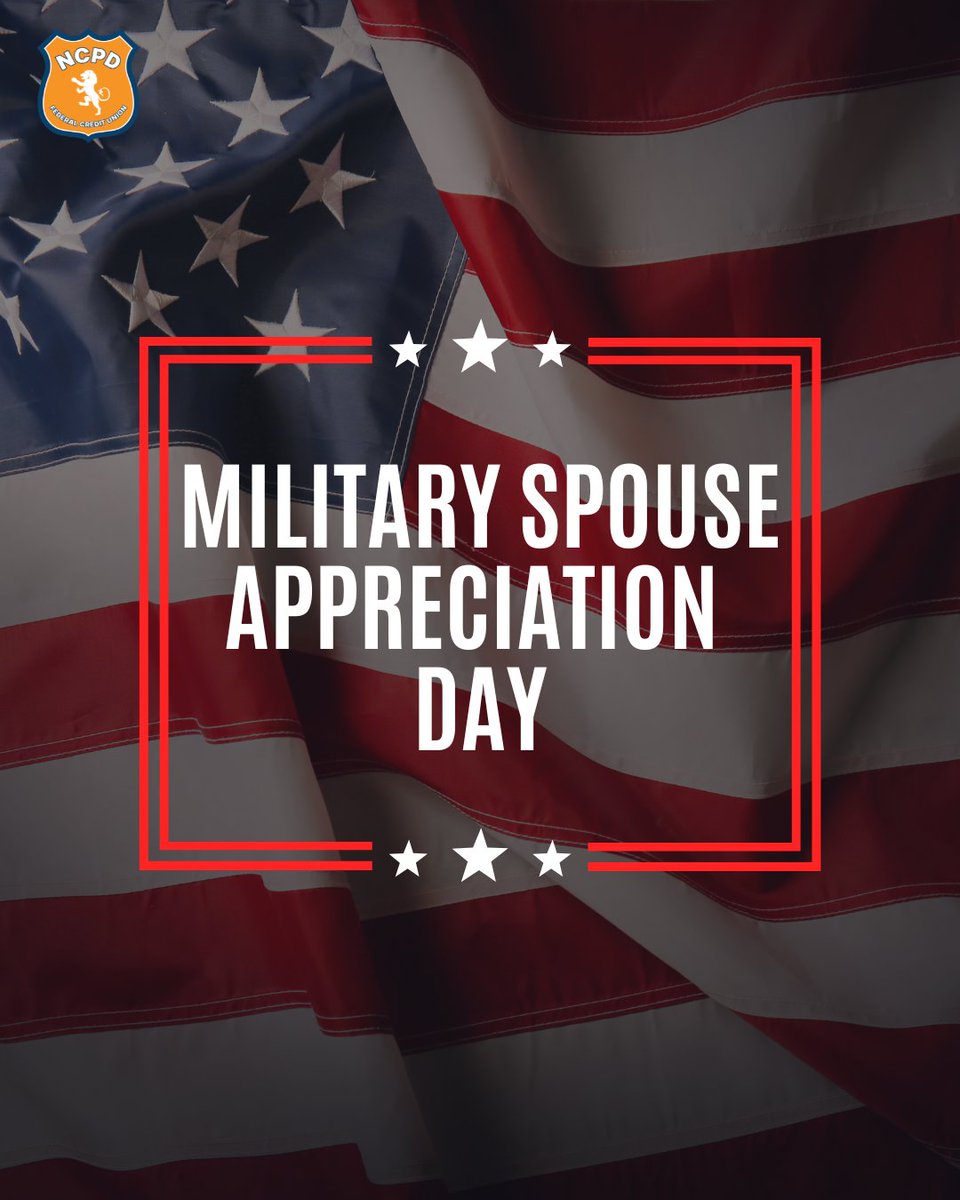 ncpdfcu's tweet photo. This Military Spouse Appreciation Day, we recognize the incredible individuals who serve in their own way—supporting their families, their communities, and our nation.

Your strength does not go unnoticed. Today, we celebrate you. https://t.co/UeTW3aAgNO