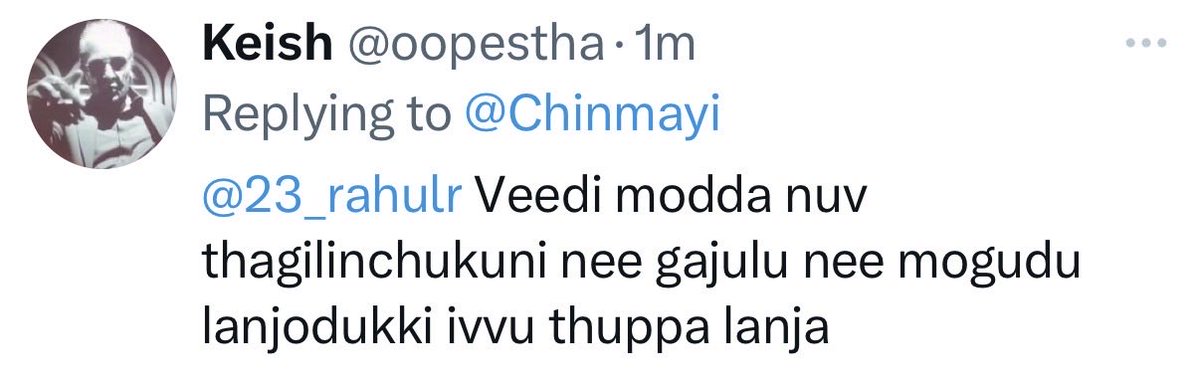 Chinmayi Sripaada tweet media