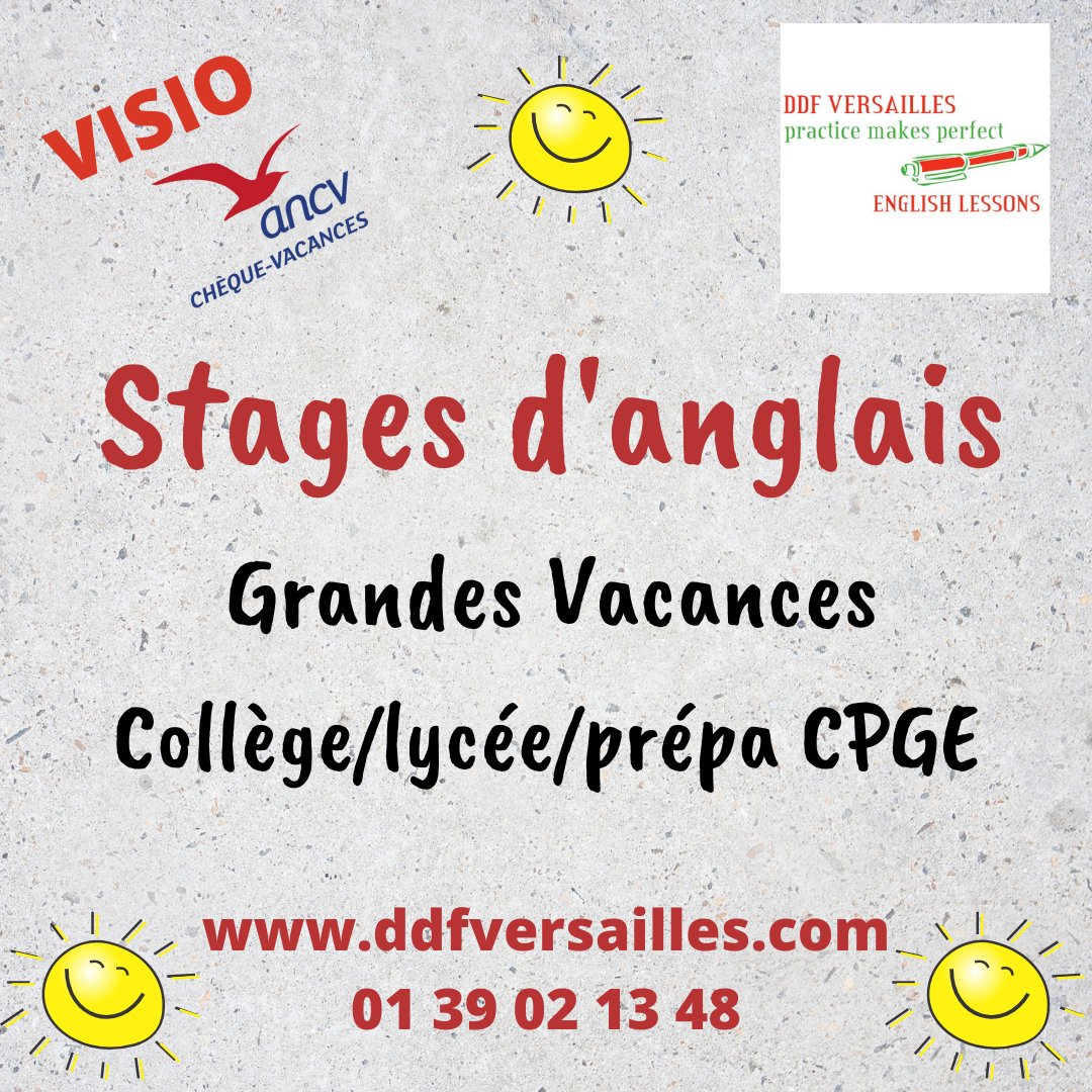 ddfversailles's tweet photo. https://t.co/nlNr5CL7Sm
#anglais #coursdanglais #stagesdanglais #TOEIC #TOEFL #IELTS #cpge #ancv #chèquevacances #cambridge #cambridgeexams #coursenligne #prépa #stageprépa #stageCPGE #versailles #ddfversailles https://t.co/WYruKtOv3A