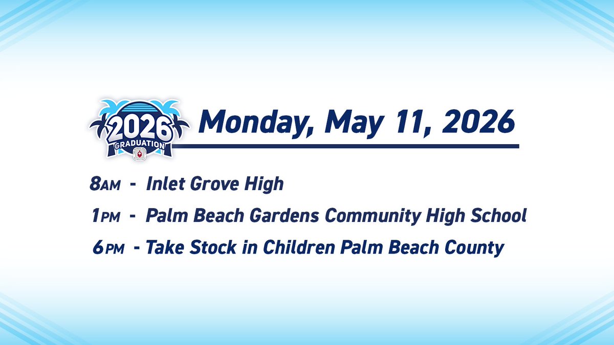 The School District of Palm Beach County tweet media