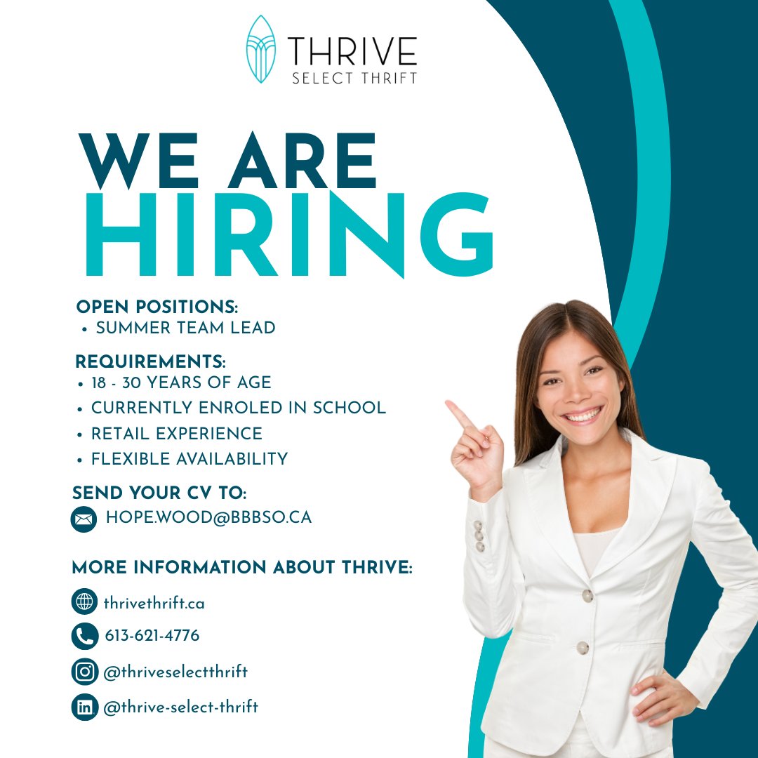 Thrive Thrift | Big Brothers Big Sisters Ottawa tweet media
