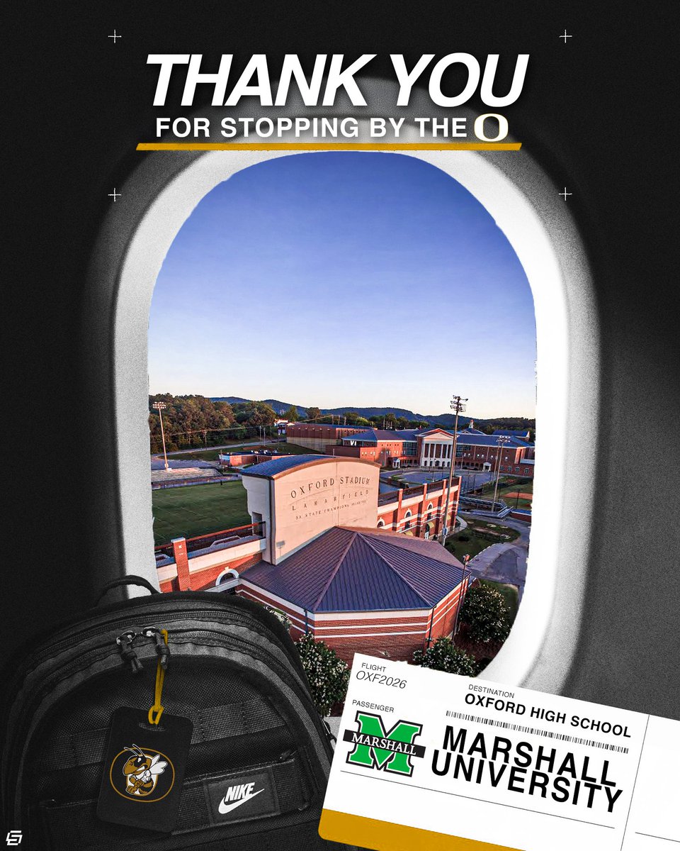 OldGoldFB's tweet photo. Thank you to Marshall, ETSU, and Chattanooga for recruiting Oxford! https://t.co/wf7MbX9Mk9