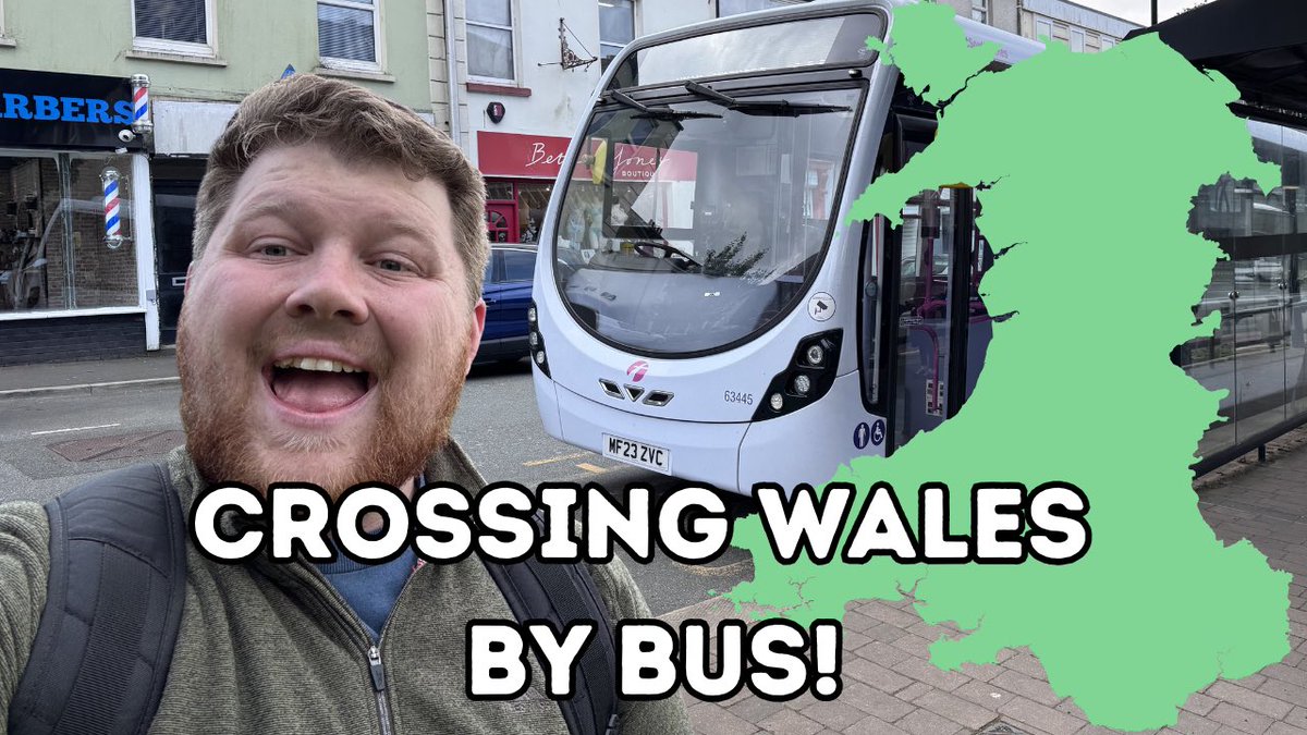johnmactravels's tweet photo. New YouTube Upload! 📺🎥

Crossing Wales by Bus! A Journey from West to East! 🏴󠁧󠁢󠁷󠁬󠁳󠁿🏴󠁧󠁢󠁷󠁬󠁳󠁿🏴󠁧󠁢󠁷󠁬󠁳󠁿

Loads of you followed it on here this week, but here’s the full thing! 

Video link - https://t.co/PAQuGMRxZH https://t.co/8KFwIvBQgx
