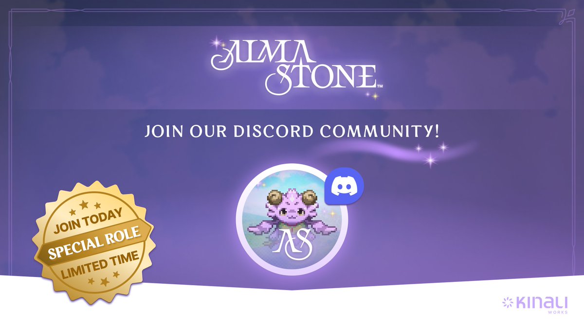 kinaliworks's tweet photo. We're building a Discord community for Alma Stone &amp; RPG lovers. Early Discord members will receive a special role to showcase their support! Available for a limited time! ⏰ 

Join us: https://t.co/UcgsXb8BJ8

#gamingcommunity #gamedev #indiedev https://t.co/po2bs9R9IQ