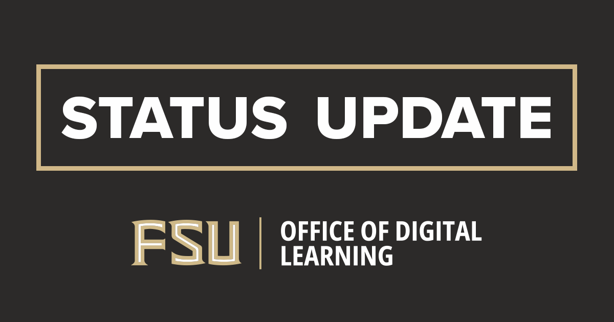 FSUdistance's tweet photo. The service outage affecting Canvas has been resolved, and Canvas is available to FSU users as of Friday, May 8. University administrators will continue monitoring the service for any additional issues. More info: https://t.co/go1CqkRcqk https://t.co/Ud5rmoPZOQ