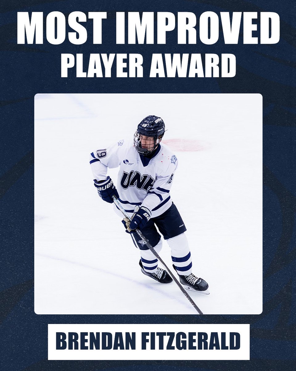 UNHMHOCKEY's tweet photo. A well‑earned Most Improved Player Award for Brendan Fitzgerald! Congrats!

#BeTheRoar https://t.co/snqBiDv4M4