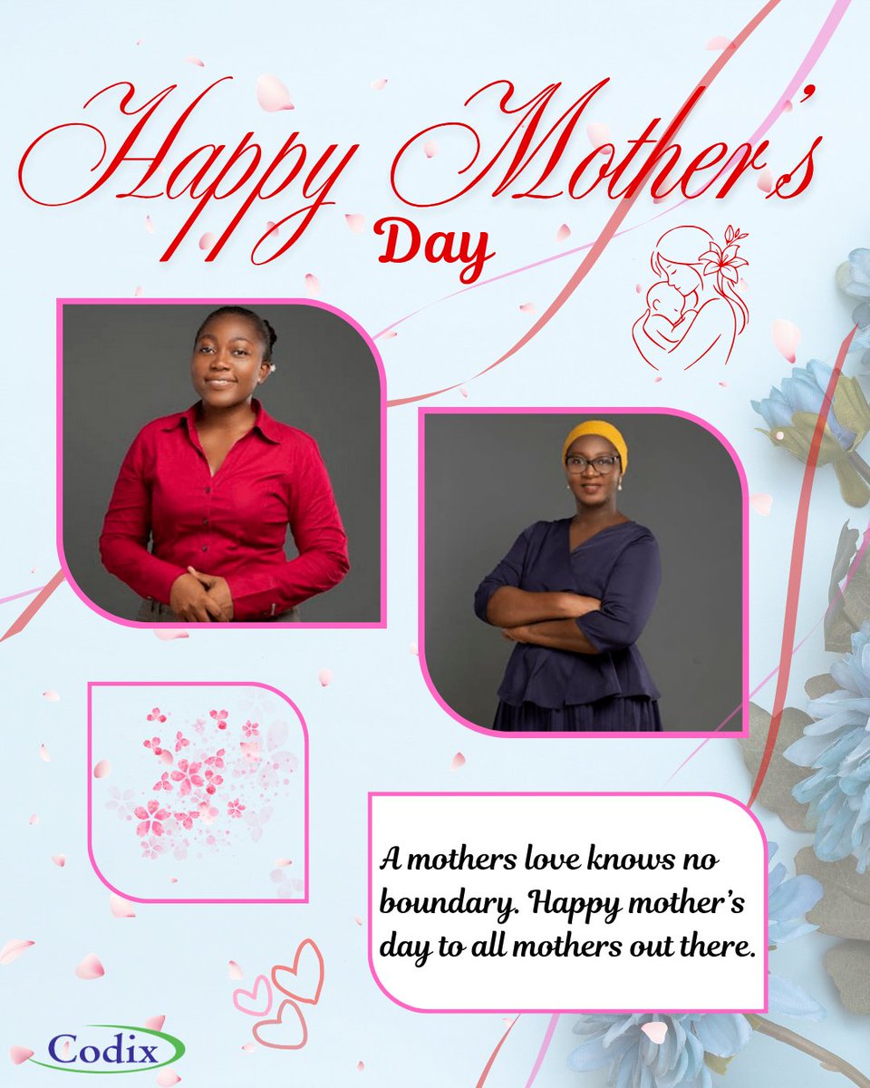 CodixHealthcare's tweet photo. To all the extraordinary women who nurture, inspire, and make a lasting impact. Codix celebrates you today and always. Wishing every mother a Happy Mother’s Day!
#MothersDay #codixgroup https://t.co/8muaSLjnKC