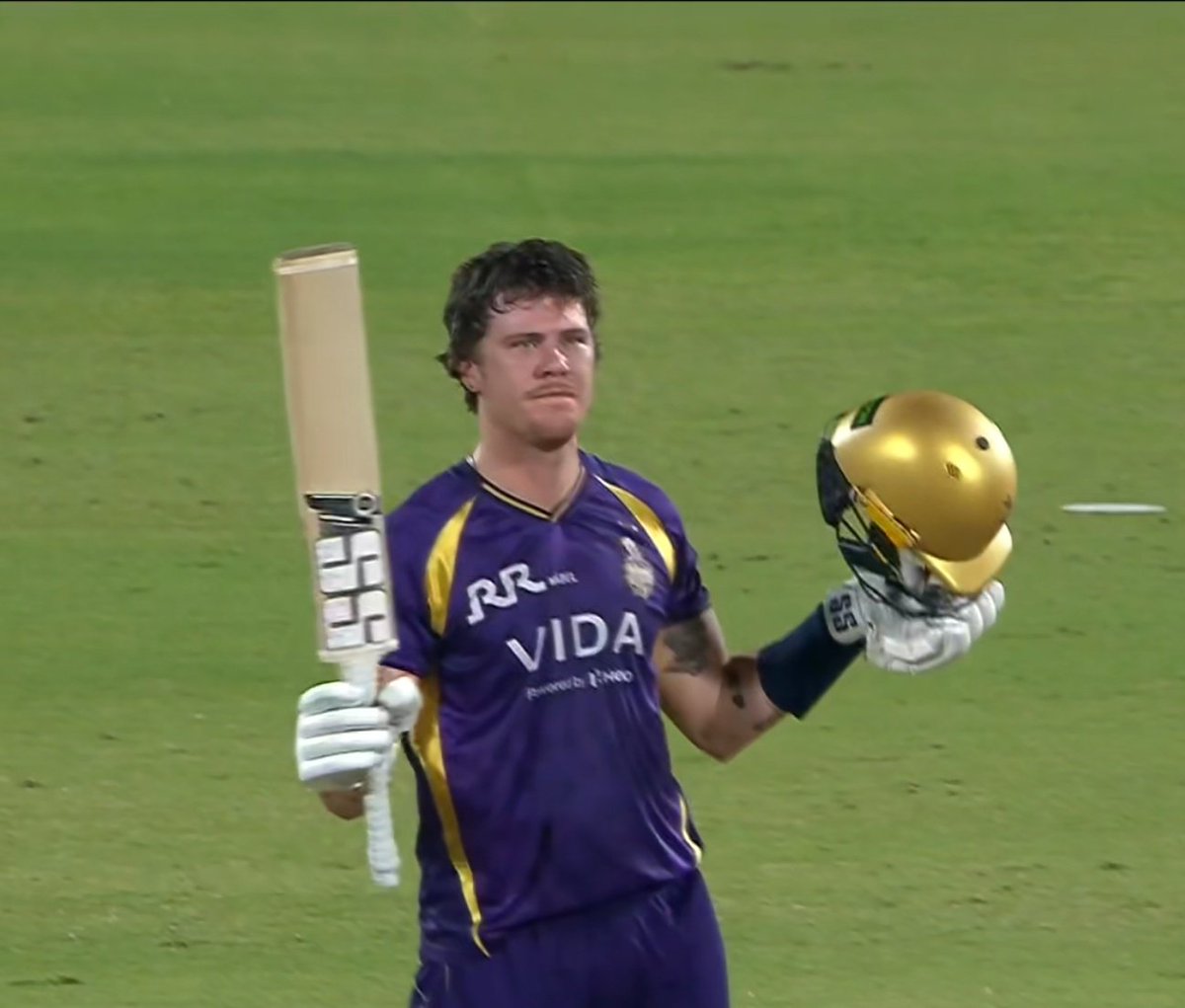 Rokte_Amarr_KKR's tweet photo. 1st Hundred in IPL. ✅
1st Hundred in KKR Colours. ✅

FINNSANITY 🔥🫡 https://t.co/emq0WAfYa1