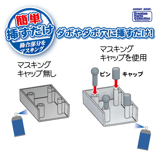 digitamin's tweet photo. ◎塗装の際、塗膜で軸が太ったり、穴が狭まったりを防ぐために
細切りにしたマスキングテープ等を ちまちま巻いたり埋めたりしていた手間を解消するツールが誕生！

◆#ホビーベース マスキングキャップ (2mm用/3mm用) 各40セット入り(ピン40個/キャップ40個) 模型用マスキング材 【5月予約】
https://t.co/V6b6uRIH0B
https://t.co/HzNmtT6543