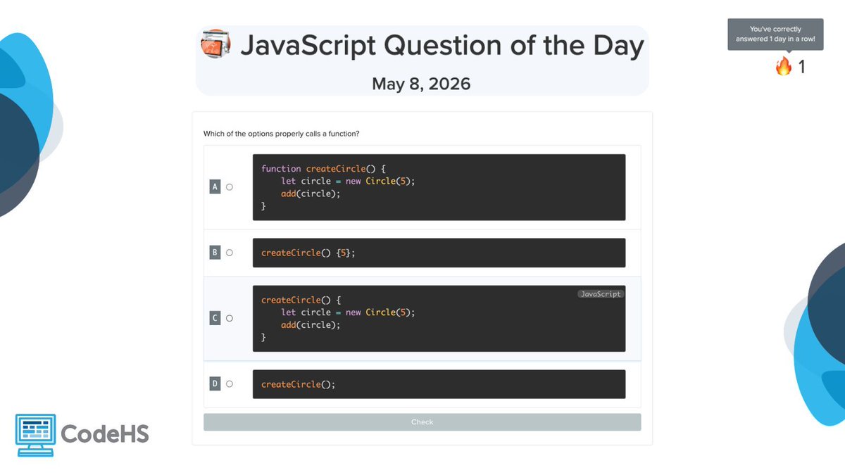 CodeHS tweet media