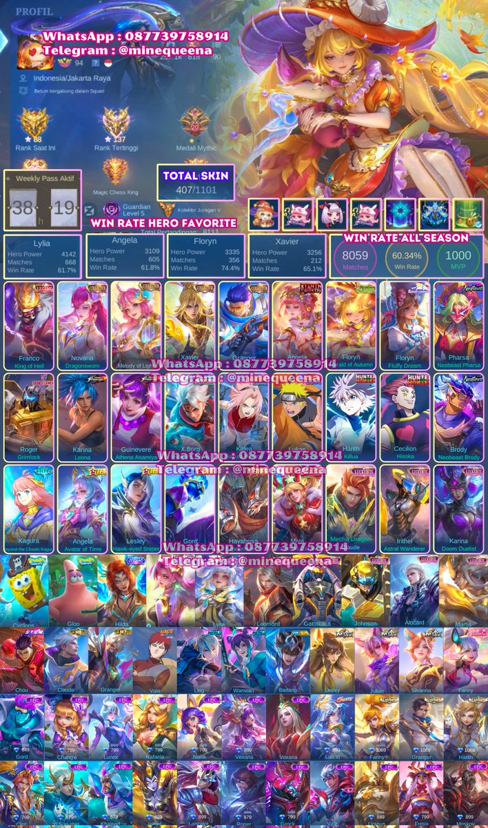 minestoremlbb's tweet photo. @Avuckado Under 2 jt kk 🩵🩷 https://t.co/XjLqlnCgd9