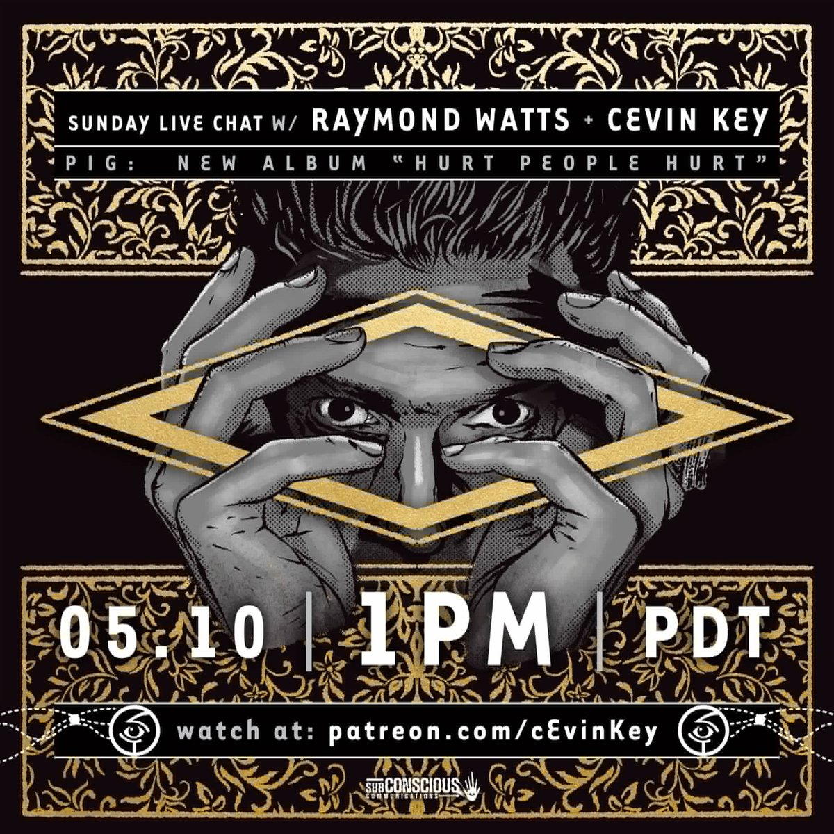 raymondwatts's tweet photo. I’ll be having a chat with @cEvinKey this Sunday at 1pm PDT, 9pm UK time … talking all things PIG, cats knobs and dogs. Tune in and check it out.
@MetropolisRec @Armalyte https://t.co/A32PXUiqFj