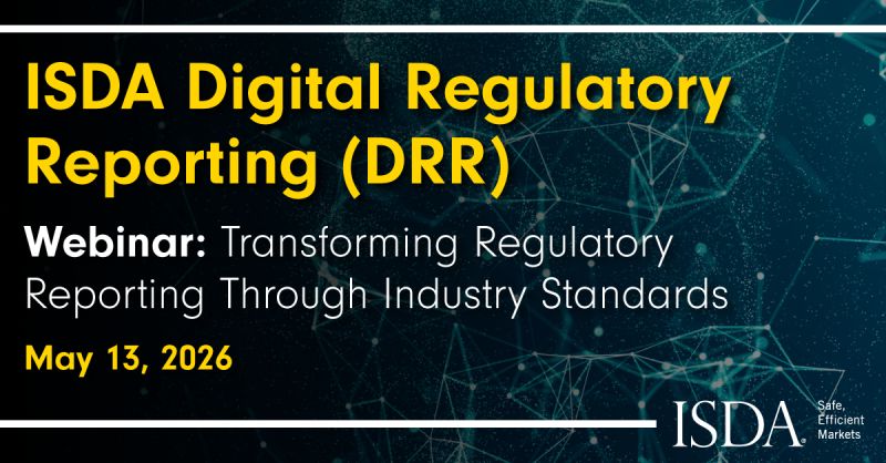 #ISDA’s #DRR is transforming regulatory reporting
✅ Machine‑executable rules
✅ Aligned with #CDM
✅ 9 regimes live (14 planned)
Join our webinar (13 May, 2pm BST) to see how firms are using #FpML, #CDM &amp; #DRR to move towards scalable, digital reporting.
events.isda.org/ISDA-DRR-Webin…