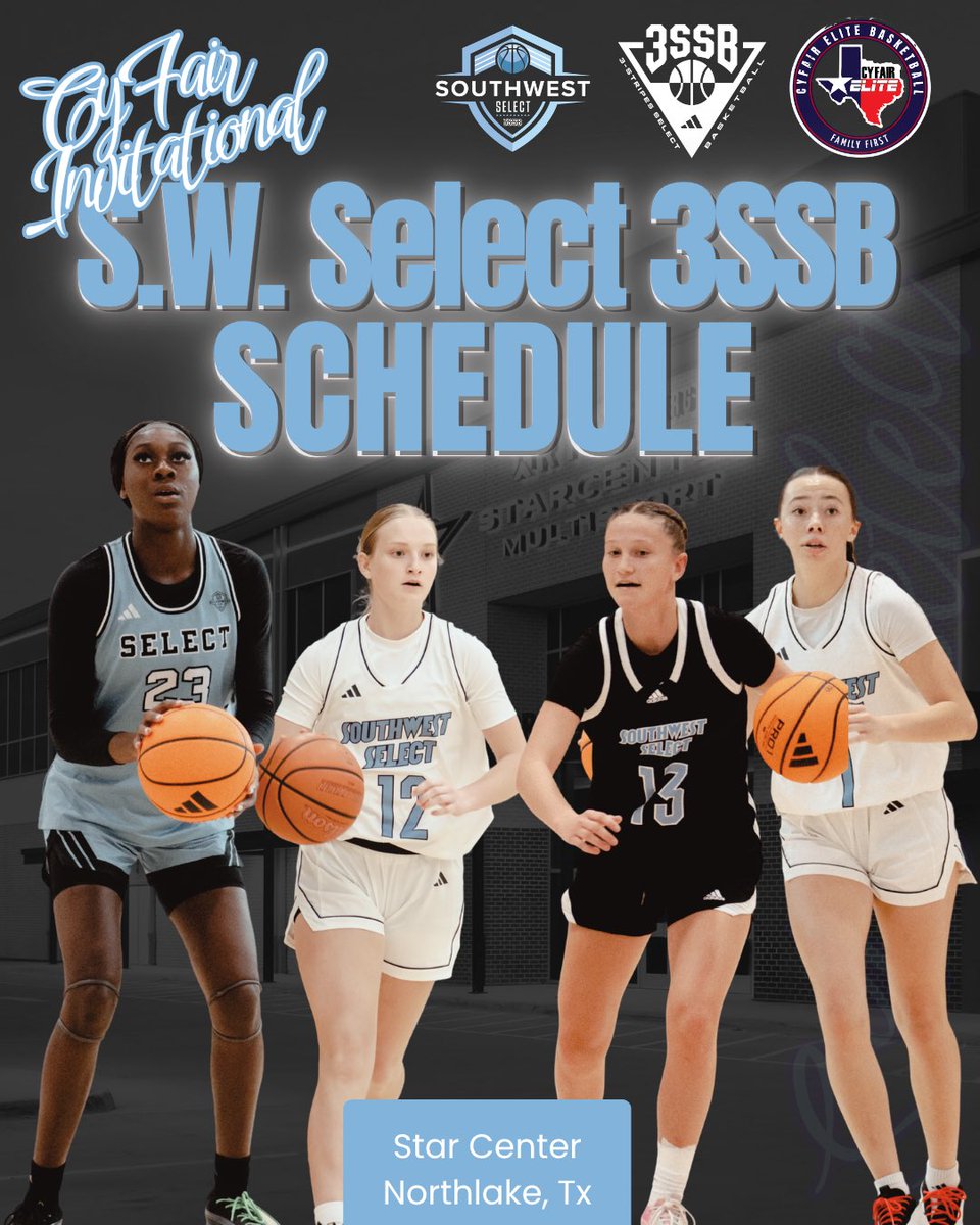 SW_Select3SSB's tweet photo. SW Select 3SSB will be at the @CFEliteSports Invitational this weekend! Looking forward to some cross circuit and out of state matchups! https://t.co/cbutNsHm8u