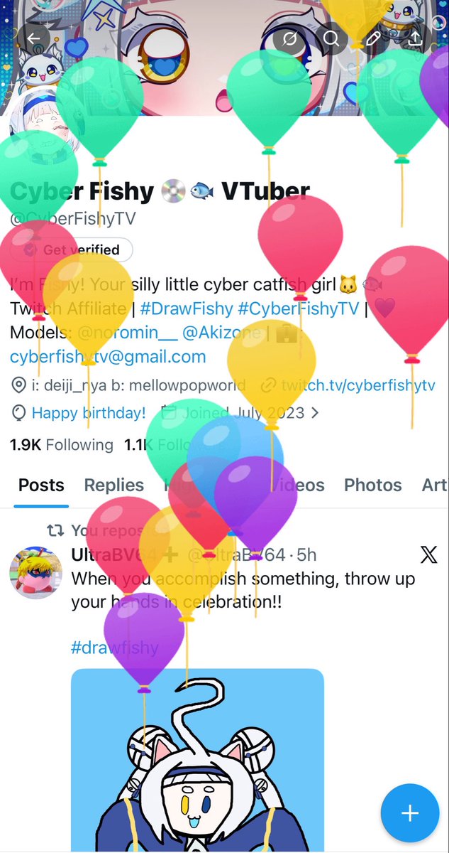 Cyber Fishy 💿🐟 VTuber tweet media