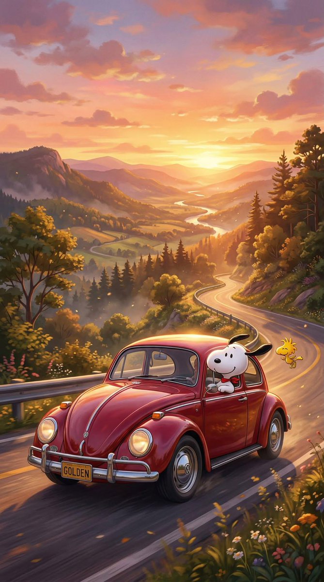 snoopyb047's tweet photo. Snoopy driving home 🏡 https://t.co/BmKnzKDz0W